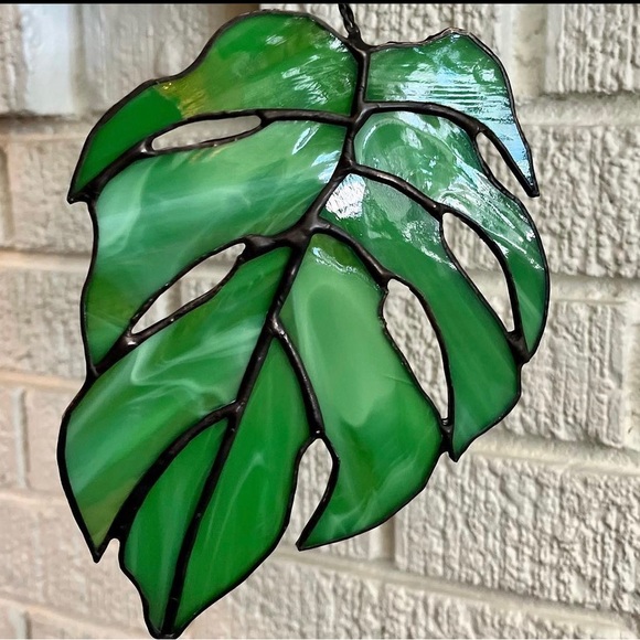 Stained Glass Monstera - Picture 2 of 3